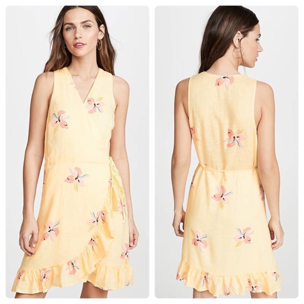 Rails Madison Eden Wrap Floral Linen Dress